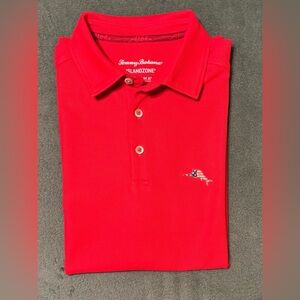 Tommy Bahama Vibrant Red Island Zone Supima Cotton Polo Shirt, size: S/P. (5358)
